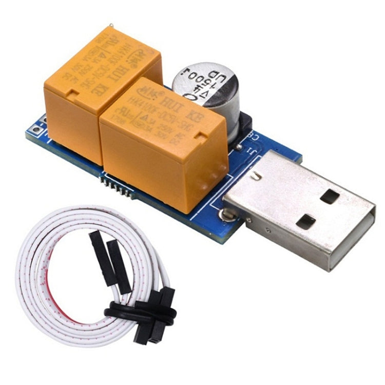 بطاقة USB ووتشدوج مع مرحل مزدوج لإعادة التشغيل التلقائي عند تعطل الشاشة الزرقاء، مؤقت إعادة التشغيل لخادم التعدين والألعاب 24 ساعة
