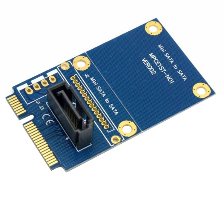 بطاقة محول توسيع Mini SATA إلى SATA 7 دبابيس Mini PCI-E لمحرك الأقراص الصلبة