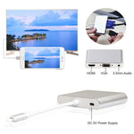 محول 3 في 1 من 8 Pin إلى HDMI / VGA / صوت