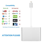 محول 3 في 1 من 8 Pin إلى HDMI / VGA / صوت