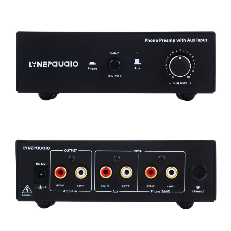 B855 LINEPAUDIO مضخم إشارة هاتف ما قبل الفونوغراف مع مدخل مساعد وتحكم في الصوت