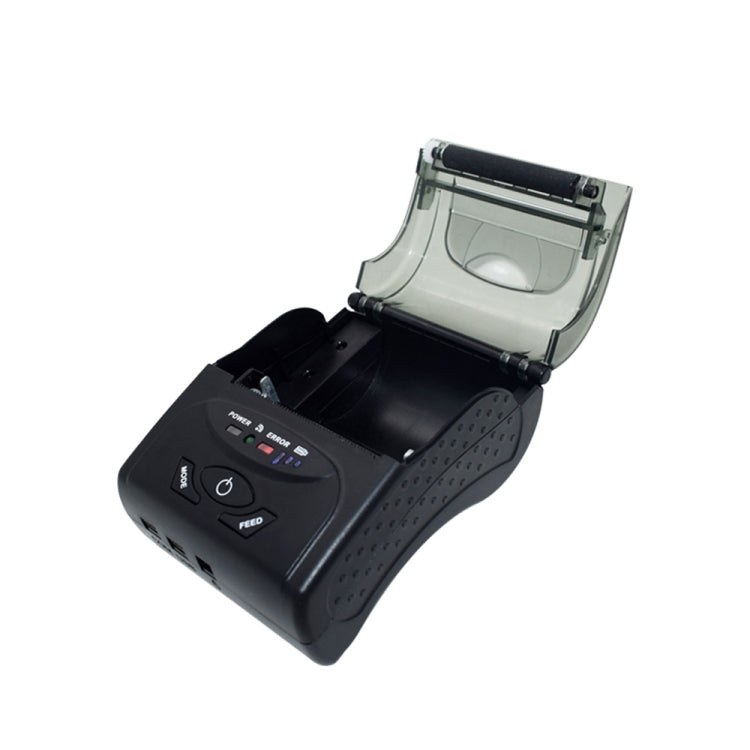 طابعة تذاكر حرارية محمولة USB بحجم 58 مم POS-5807، أقصى حجم ورق حراري مدعوم: 57x50 مم