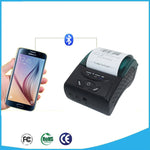 طابعة تذاكر حرارية محمولة USB بحجم 58 مم POS-5807، أقصى حجم ورق حراري مدعوم: 57x50 مم