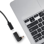 محول كوع موصل USB-C / Type-C أنثى إلى قابس ذكر 7.4 × 5.0 مم لأجهزة HP المحمولة، كوع 7.4 × 5.0 مم (HP)