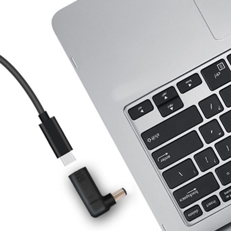 محول كوع موصل USB-C / Type-C أنثى إلى قابس ذكر 7.4 × 5.0 مم لأجهزة HP المحمولة، كوع 7.4 × 5.0 مم (HP)