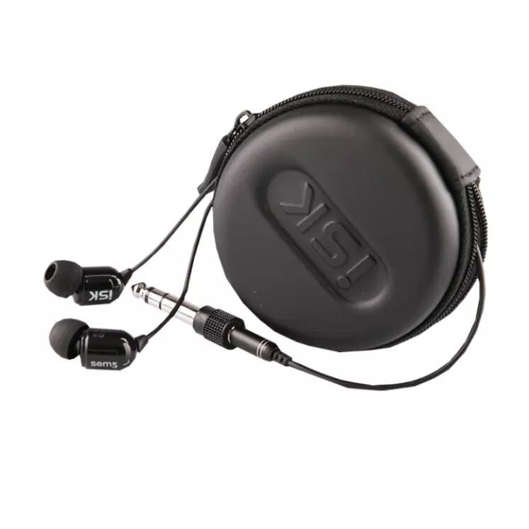 سماعة أذن ISK SEM5 بمقبس 3.5 مم ستيريو HiFi للمراقبة داخل الأذن للهاتف والكمبيوتر والشبكة وكاريوكي