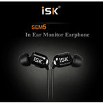 سماعة أذن ISK SEM5 بمقبس 3.5 مم ستيريو HiFi للمراقبة داخل الأذن للهاتف والكمبيوتر والشبكة وكاريوكي