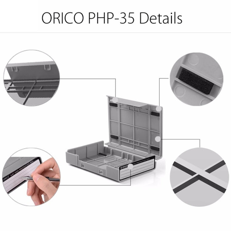 غطاء حماية قرص صلب ORICO PHP-35 بحجم 3.5 بوصة SATA