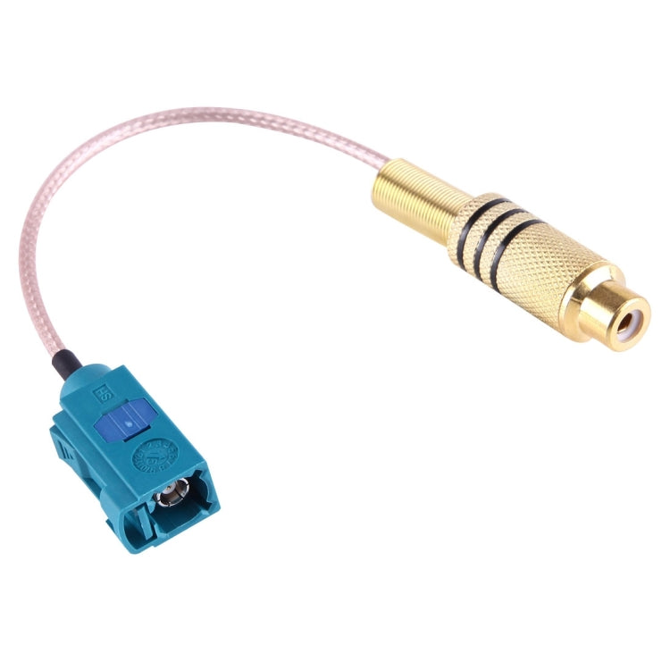كابل RCA أنثى إلى FAKRA Z أنثى RG316 بطول 15 سم مع نابض، FAKRA Z