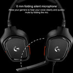 سماعة رأس للألعاب Logitech G331 بصوت محيطي Dolby 7.1 ستيريو قابلة للطي مع تقليل الضوضاء للمنافسات، G331