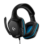 سماعة رأس للألعاب Logitech G431 بصوت محيطي Dolby 7.1 ستيريو قابلة للطي مع تقليل الضوضاء للمنافسات، G431