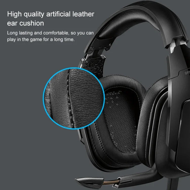 سماعة رأس للألعاب Logitech G933S لاسلكية وسلكية بنمط مزدوج، سماعة أذن بصوت ستيريو Dolby 7.1 مع تقليل الضوضاء للمنافسات، G933S