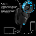 سماعة رأس للألعاب Logitech G933S لاسلكية وسلكية بنمط مزدوج، سماعة أذن بصوت ستيريو Dolby 7.1 مع تقليل الضوضاء للمنافسات، G933S