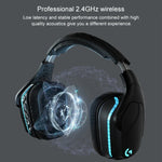 سماعة رأس للألعاب Logitech G933S لاسلكية وسلكية بنمط مزدوج، سماعة أذن بصوت ستيريو Dolby 7.1 مع تقليل الضوضاء للمنافسات، G933S