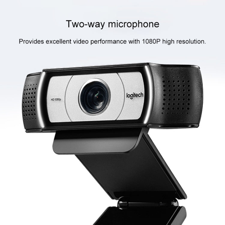 كاميرا ويب لوجيتك C930C بدقة 1080p بمعدل 30 إطارًا في الثانية للأعمال مع غطاء حماية، C930C