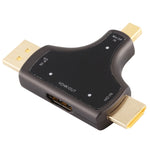 محول D62A 3 في 1 من DisplayPort + Mini DP + HDMI ذكر إلى HDMI أنثى، D62A