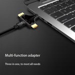 محول D62A 3 في 1 من DisplayPort + Mini DP + HDMI ذكر إلى HDMI أنثى، D62A