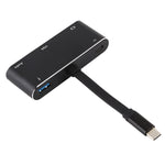 محول V126 UCB-C / Type-C ذكر إلى PD + HDMI + VGA + صوت + USB 3.0 أنثى 5 في 1، 5 في 1