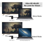 محول V126 UCB-C / Type-C ذكر إلى PD + HDMI + VGA + صوت + USB 3.0 أنثى 5 في 1، 5 في 1