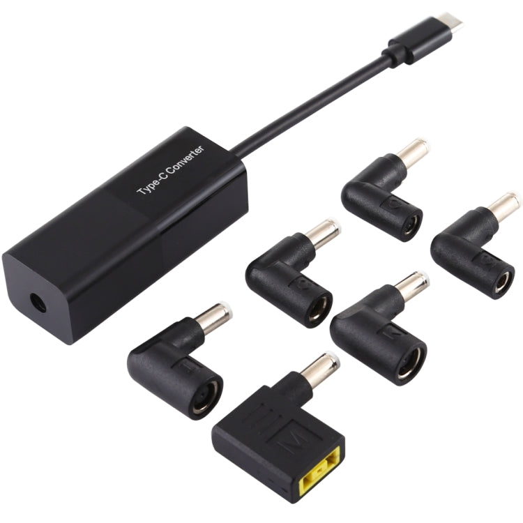 محول طاقة لابتوب 65 واط USB-C / Type-C إلى محول طاقة 6 في 1