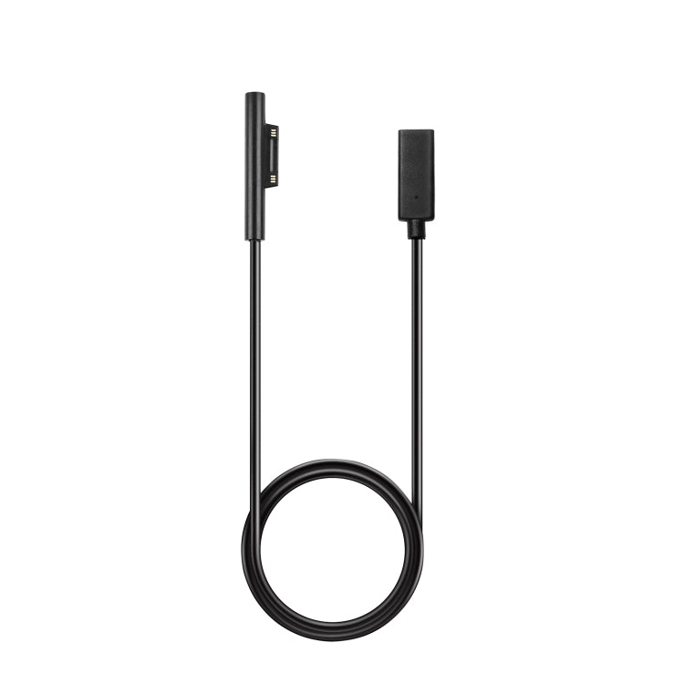 كابل شحن سريع USB-C / Type-C أنثى إلى 6 دبابيس ذكر لابتوب PD لمايكروسوفت سيرفس برو 7 / 6 / 5 / 4 / 3، طول الكابل: 0.2 م