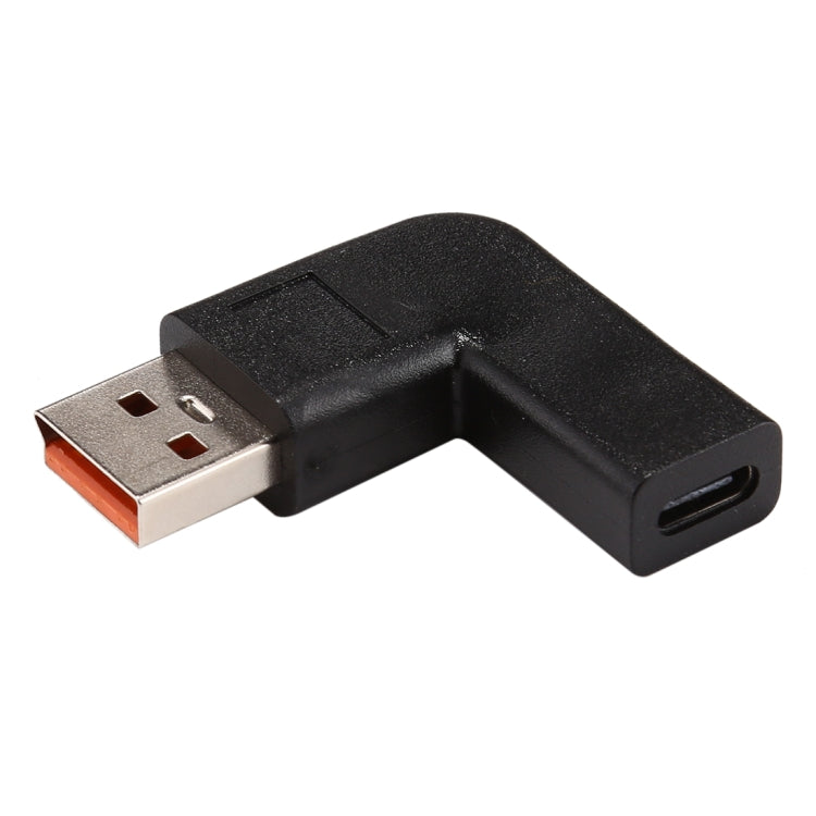 موصل محول طاقة USB-C / Type-C أنثى إلى Yoga 3 ذكر بزاوية 90 درجة للينوفو