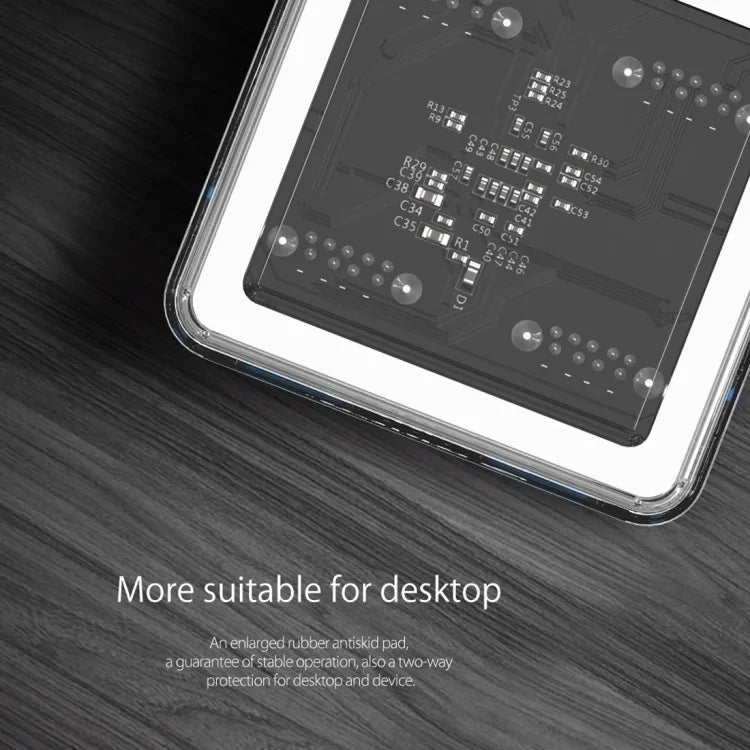 ORICO MH4U-100 موزع USB 3.0 شفاف مكتبي مع كابل مايكرو USB بطول 100 سم، MH4U-100