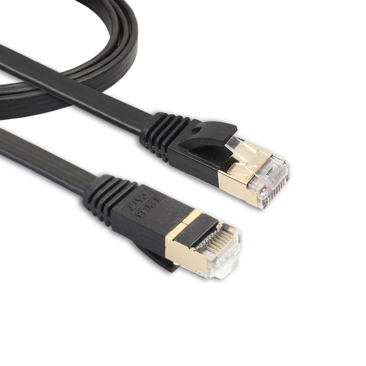 كابل تصحيح شبكة CAT7 بطول 1 متر لنقل 10 جيجابت إيثرنت فائق النحافة للراوتر المودم - مزود بموصلات RJ45 محمية، الطول: 1 متر