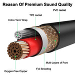 رأس معدني موصل صوت ذكر 3.5 مم إلى غلاف ألومنيوم كابل محول موصل صوت ذكر XLR CANNON 2 × 3 دبابيس، الطول الكلي: حوالي 25 سم، 2 × 3 دبابيس ذكر