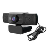 كاميرا ويب HXSJ S5 بدقة 1080p HD قابلة للتعديل مع ميكروفون للكمبيوتر