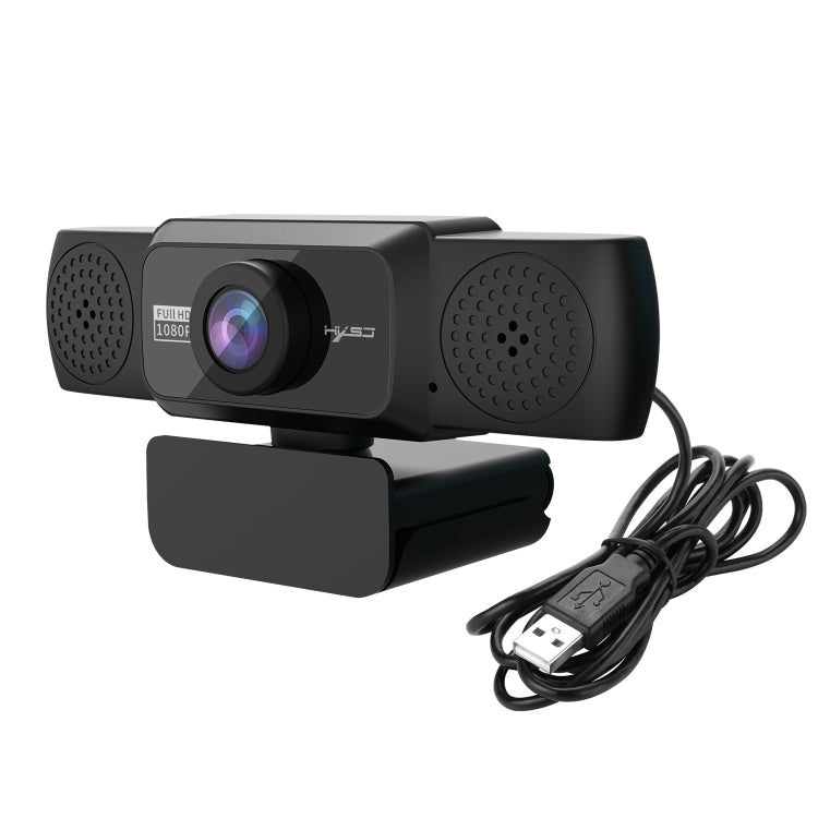 كاميرا ويب HXSJ S5 بدقة 1080p HD قابلة للتعديل مع ميكروفون للكمبيوتر