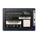 قرص صلب SSD من Vaseky V800 بسعة 240GB، 2.5 بوصة SATA3 بسرعة 6GB/s، نحيف جداً بسماكة 7 مم، لمحطات العمل وأجهزة اللابتوب، 240GB