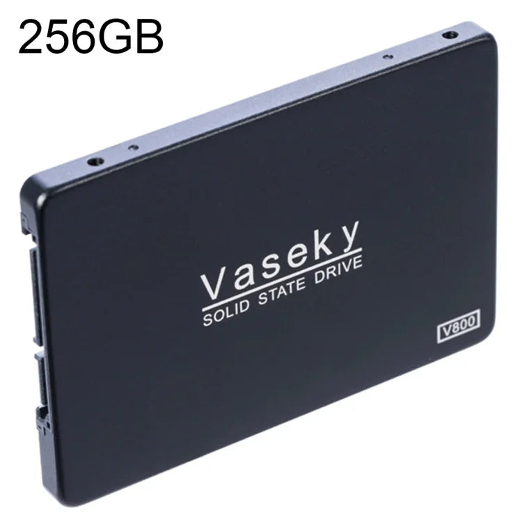 قرص صلب SSD من Vaseky V800 بسعة 256GB، 2.5 بوصة SATA3 بسرعة 6GB/s، نحيف جداً بسماكة 7 مم، لمحطات العمل وأجهزة اللابتوب، 256GB