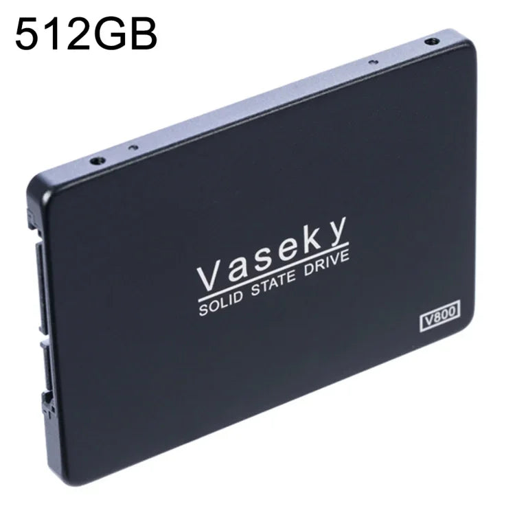 قرص صلب SSD من Vaseky V800 بسعة 512GB، 2.5 بوصة SATA3 بسرعة 6GB/s، نحيف جداً بسماكة 7 مم، لمحطات العمل وأجهزة اللابتوب، 512GB