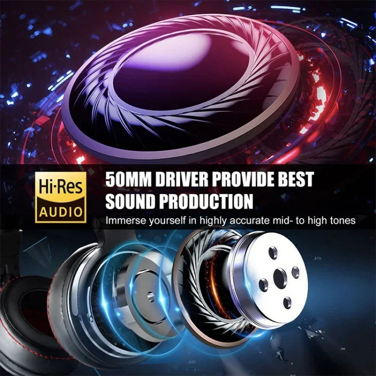سماعة رأس OneOdio Pro-50 متوازنة ثلاثية النطاقات HIFI سلكية، Pro-50