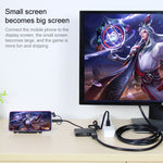 7585B محول 3 في 1 Micro USB / 8 Pin / Type-C إلى VGA / HDTV / AV لتشغيل شاشة HD المحمولة