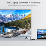 7585B محول 3 في 1 Micro USB / 8 Pin / Type-C إلى VGA / HDTV / AV لتشغيل شاشة HD المحمولة
