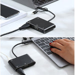 7585B محول 3 في 1 Micro USB / 8 Pin / Type-C إلى VGA / HDTV / AV لتشغيل شاشة HD المحمولة