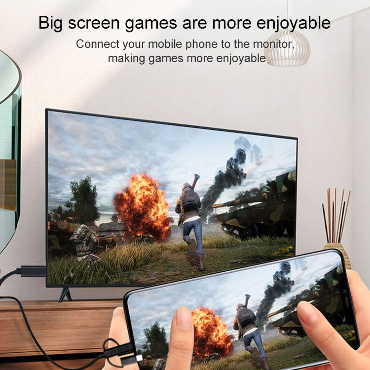 OT-7537S كابل تشغيل شاشة HD المحمولة 3 في 1 1080P HDTV