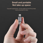 محول USB-C / Type-C ذكر إلى 8 دبابيس ذكر للشحن + نقل البيانات + OTG، Type-C ذكر إلى 8 دبابيس ذكر
