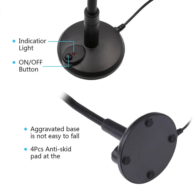 ميكروفون كمبيوتر بدون تعريف بمقبس 3.5mm، M-309