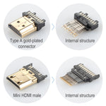 كابل HDMI 2.0 ذكر إلى Mini HDMI ذكر مطلي بالذهب من ULT-unite، كابل مضفر من النايلون، الطول: 2 متر