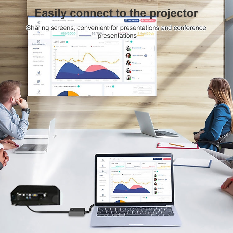 محول HDCO-VGAM2 من VGA ذكر بدقة 1080P إلى HDMI أنثى مع كابل صوت 3.5 مم، HDCO-VGAM2
