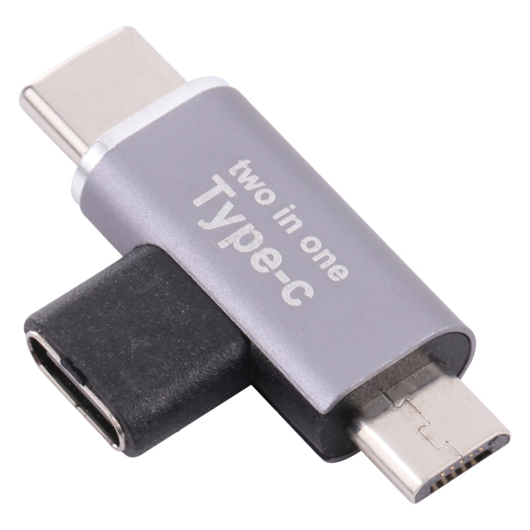 محول USB-C / Type-C أنثى إلى USB-C / Type-C ذكر + Micro USB ذكر، Type-C أنثى إلى Type-C + Micro USB ذكر
