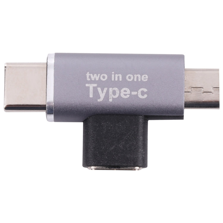 محول USB-C / Type-C أنثى إلى USB-C / Type-C ذكر + Micro USB ذكر، Type-C أنثى إلى Type-C + Micro USB ذكر