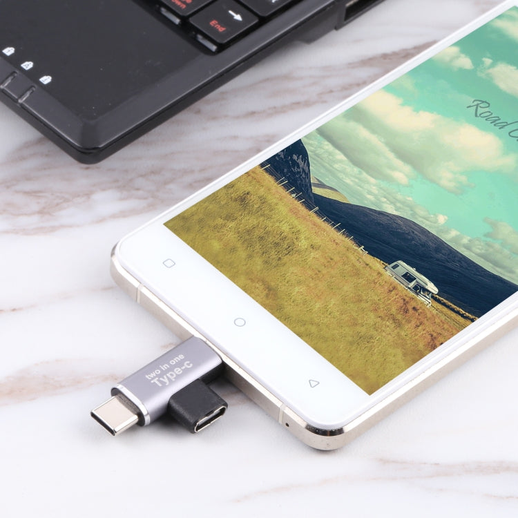 محول USB-C / Type-C أنثى إلى USB-C / Type-C ذكر + Micro USB ذكر، Type-C أنثى إلى Type-C + Micro USB ذكر