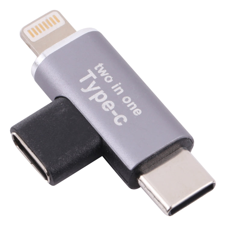 محول USB-C / Type-C أنثى إلى 8 دبابيس ذكر + محول USB-C / Type-C ذكر، Type-C أنثى إلى 8 دبابيس + Type-C ذكر