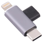 محول USB-C / Type-C أنثى إلى 8 دبابيس ذكر + محول USB-C / Type-C ذكر، Type-C أنثى إلى 8 دبابيس + Type-C ذكر