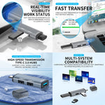 3 Ports USB 2.0 x 2 + USB 3.0 to USB 3.0 HUB Adapter, USB2.0x2+USB3.0 to USB3.0