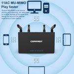 راوتر لاسلكي ثنائي النطاق COMFAST CF-WR619AC V2 بسرعة 1200 ميجابت في الثانية، CF-WR619AC V2
